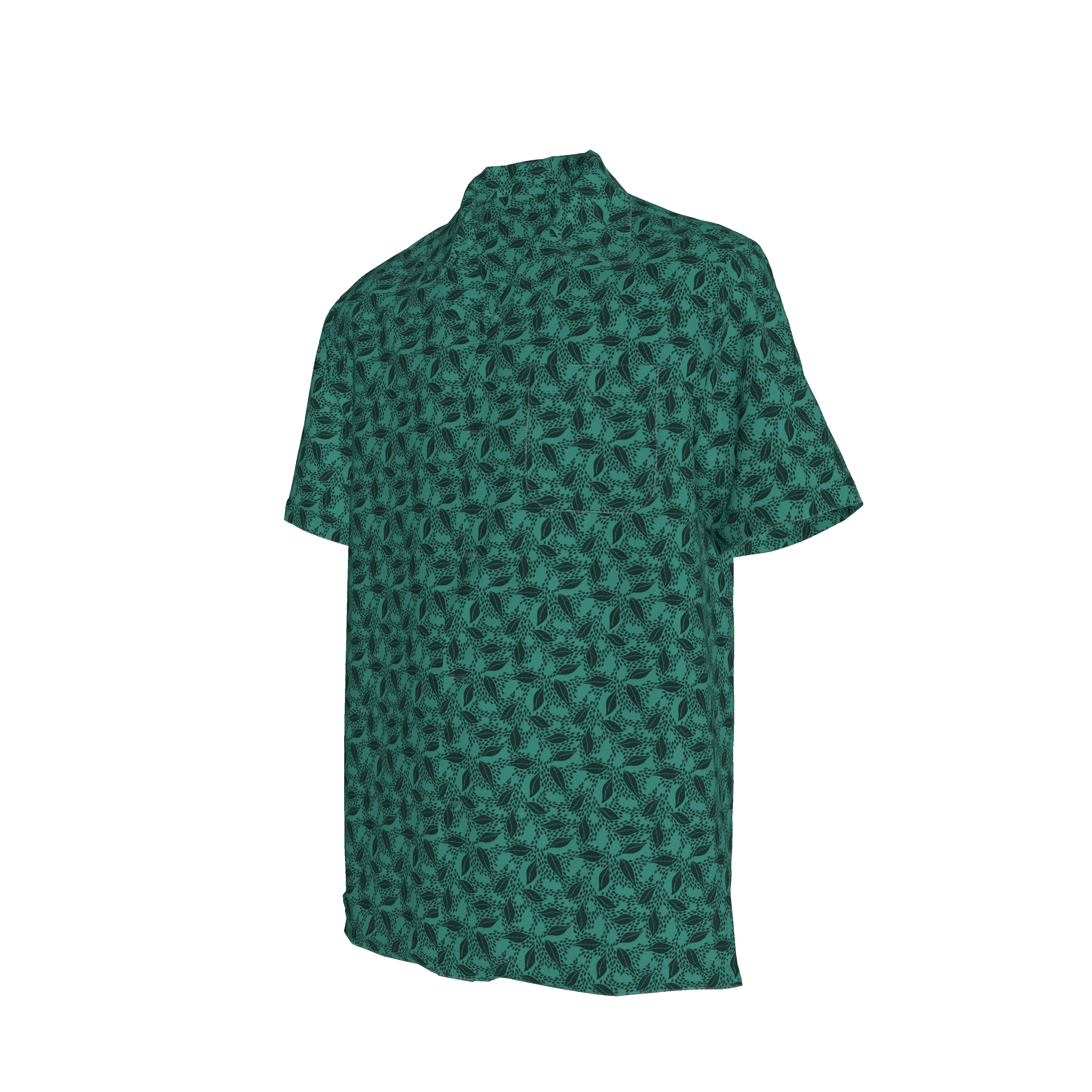 Carter Cabana Shirt | Adventurine Lovely Leaves - Atomnpay