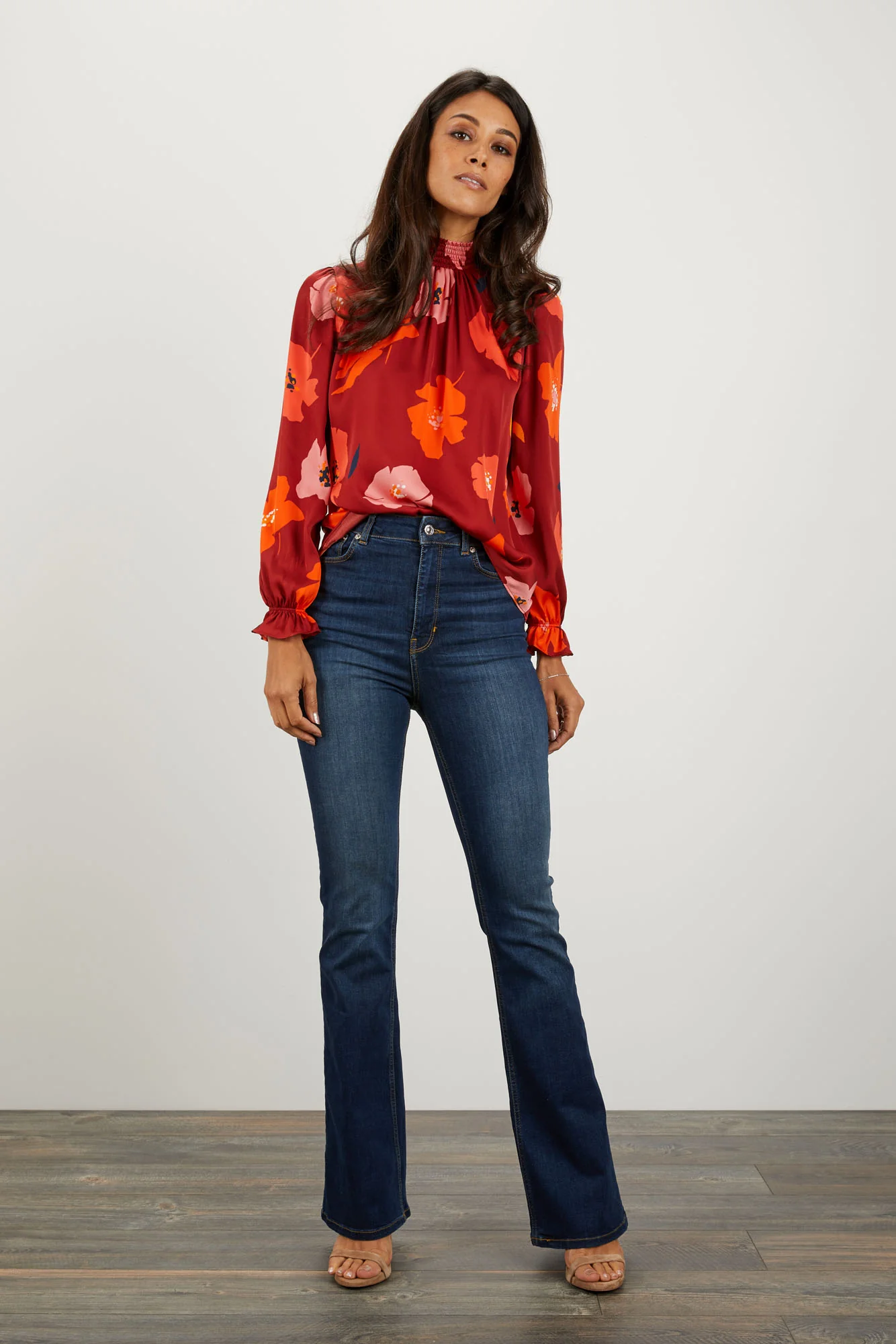 Stella Top | Crimson Poppies - Atomnpay