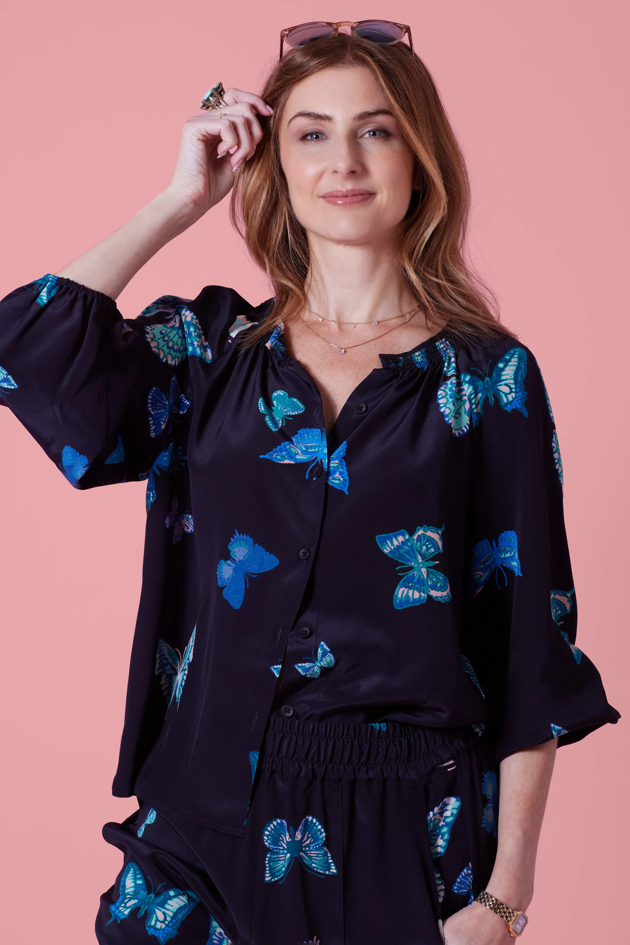 The Julia Pant | Fluttering Butterlies - Atomnpay