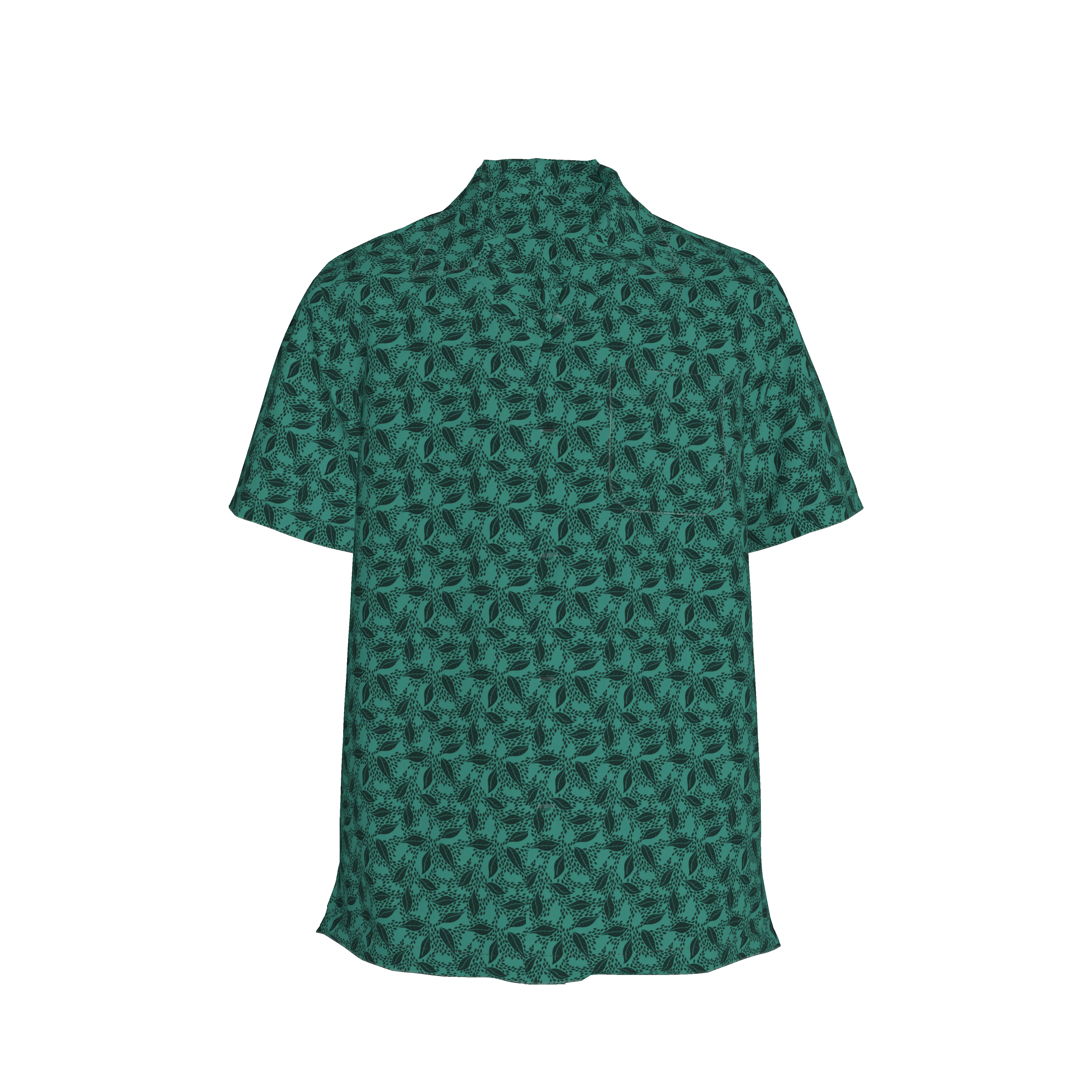 Carter Cabana Shirt | Adventurine Lovely Leaves - Atomnpay