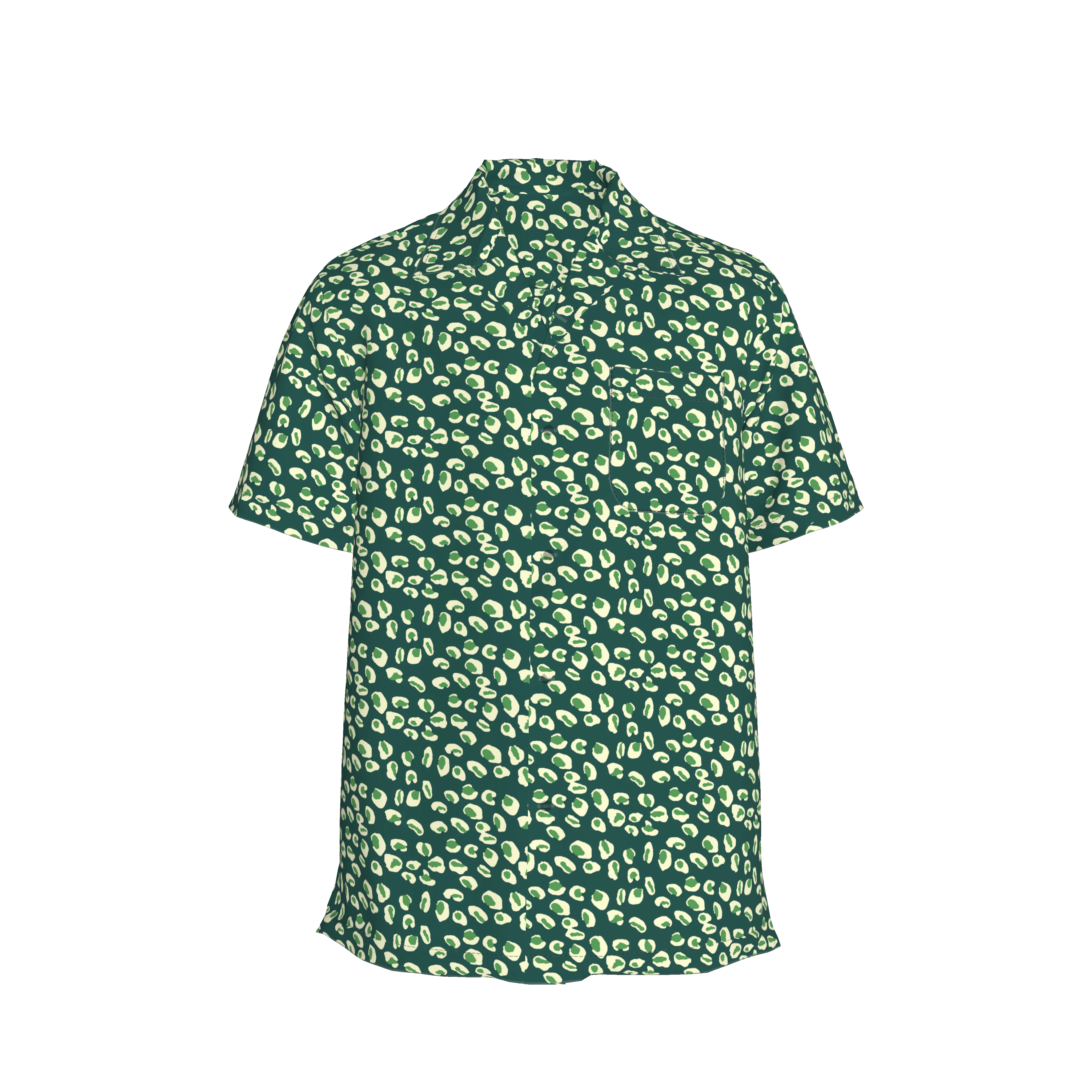 Carter Cabana Shirt | Adventurine and Ecru Leopard - Atomnpay
